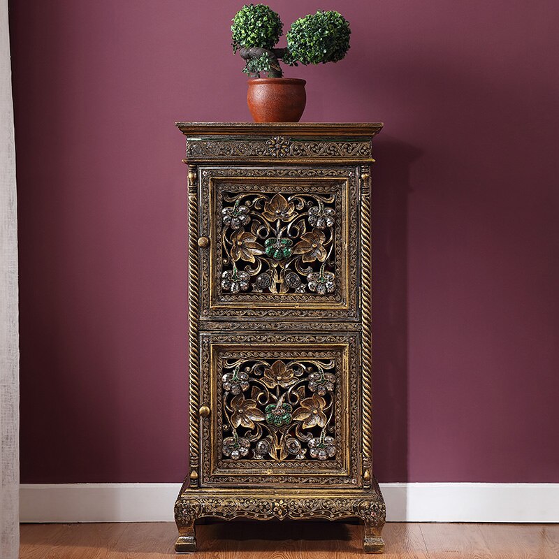 Armoire d'entrée en bois massif