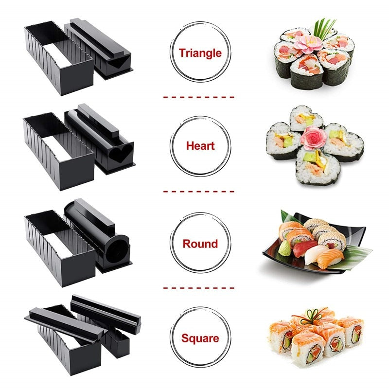 10Pcs/Set DIY Kit de fabrication de Sushi Roll