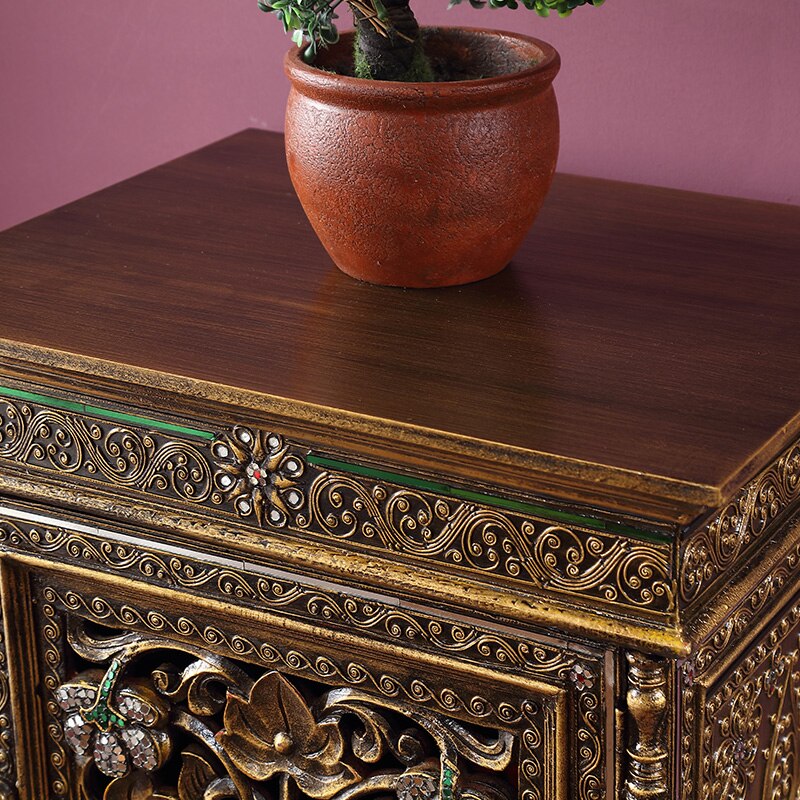 Armoire d'entrée en bois massif