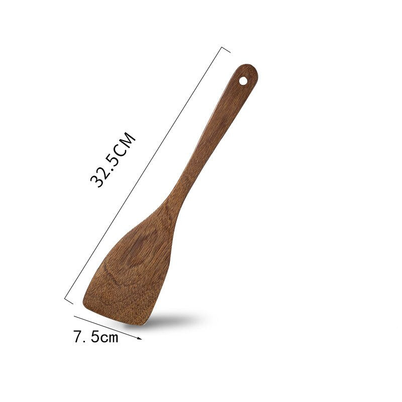 1PC cuillère de table en bois naturel de Thaïlande