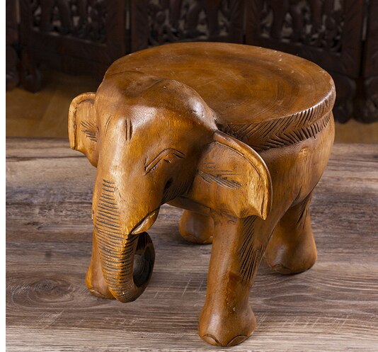 Chaise de table à thé en forme d'éléphant